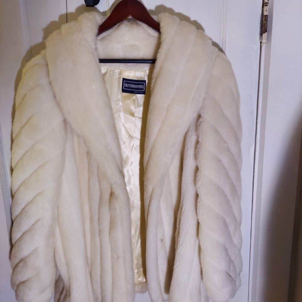 Outerlayers White Faux Fur coat